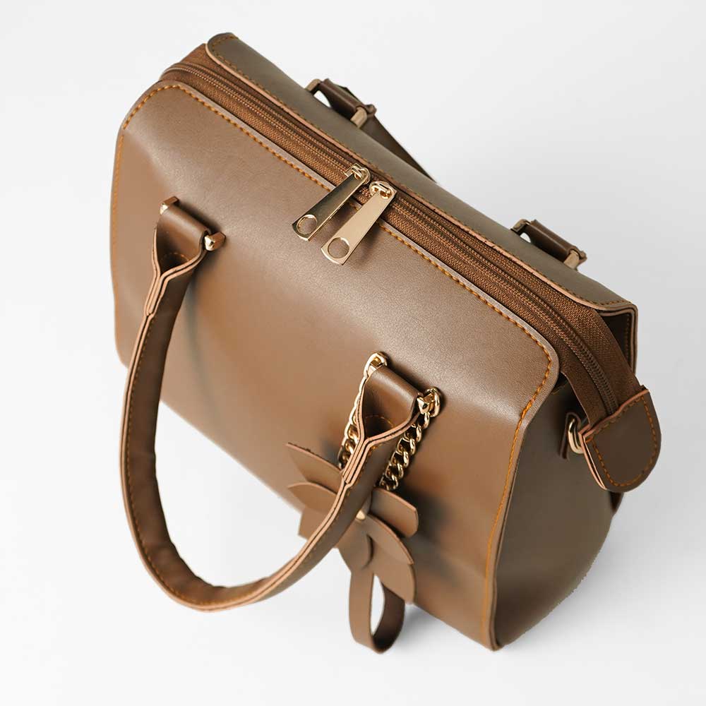 Floweret Bag Set of 3 Brown