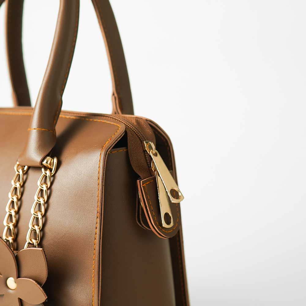 Floweret Bag Set of 3 Brown